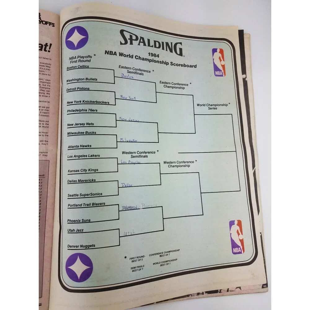 RARE 1984 NBA Today Newspaper Magazine Basketball CELTICS Red Auerbach VTG 80s